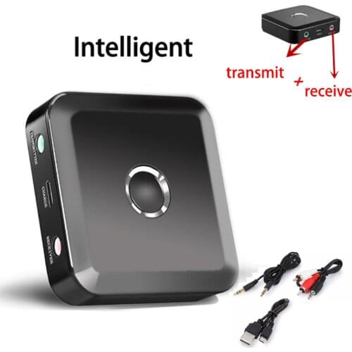 QHRICE Bluetooth Transmitter4.0 3.5mm RXTX Bluetooth Adapter for TV Headphones Speaker Play station 4 Audio Bluetooth Receiver
