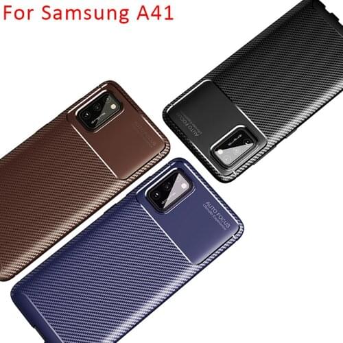 Case for samsung a41 bumper cover on galaxy a 41 41a 6.1 galaxya41 protective phone coque back bag silicone matte soft tpu shell