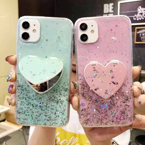 Phone Case For Xiaomi Poco M3 X3 NFC Bling Star Glitter Clear Cover For Redmi 9A 9C 10X Note 10 9 Mi 10T 9T Pro Lite Ultra Max