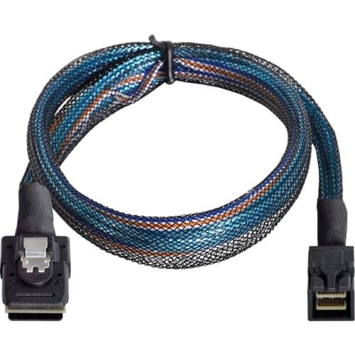 CY MINI SAS 8643 To SFF 8087 HD Server Storage Array Data Cable 50cm Mini SAS HD SFF-8643 Data Server Hard Disk Raid Cable