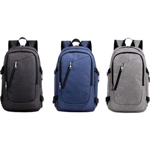 3 Colors Men Women Business Water Resistant 17 Inch Laptop Backpack with USB Charging Port Campus School Bags -OPK