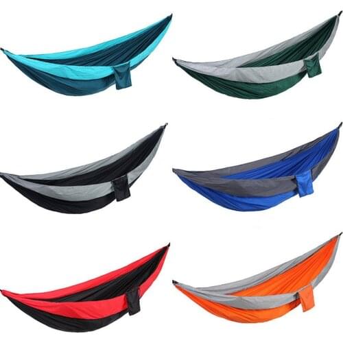 270x140cm Hammock Double Hammock Chair Outdoors Camping Portable Parachute Sleeping Garden Backyard Furniture Hanging Supplies