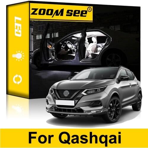 Canbus no Error LED lamp Interior dome indoor + vanity mirror light bulb kit For Nissan Qashqai J10 J11 Accessories (2007-2020)