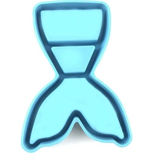 Fish Tail Storage Box Epoxy Resin Mold Table Snack Organizer Case Silicone Mould