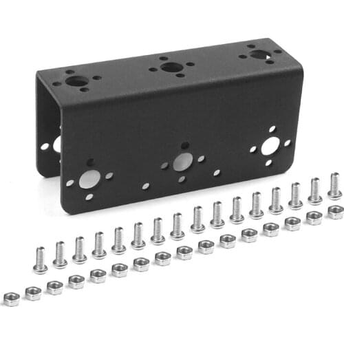 Double Axle Robot Servo Bracket Aluminum Steering Bearing Servo Multifunction U L For MG995/996/15kg 20kg Rc Toy Robot Accessory