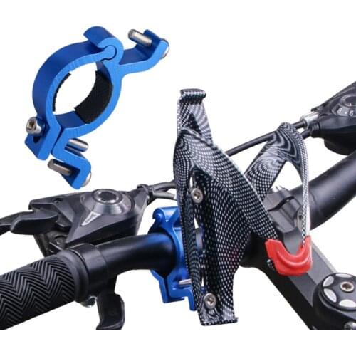 Mtb Road Bike Bicycle Cycling Water Bottle Clamp Bolt Cage Holder Adapter Support Kettle Rack Aluminum Alloy Handbar Mount