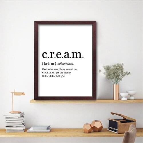 Rap Lyrics Definition Quote Wall Art Print and Posters Canvas Painting Black White Picture Wall Art Home wall Decoration