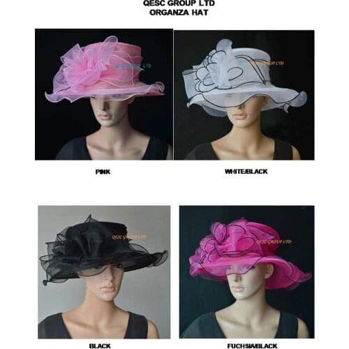 Wholesale NEW Fashion organza hats church hat Formal dress for wedding womens hat races,FREE SHIPPING
