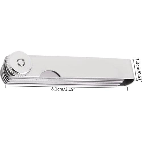 P82C 14 Blade 0.05-1mm Feeler Gauge Gage Thickness Measurment Tool Metric Gaps Filler