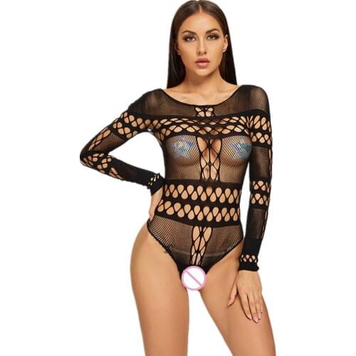 Sexy Bodysuits Lingerie Lace Babydoll Plus Size Perforate Underwear Sleepwear Teddies Sleepwear Body Suits Sexy Nightwear Bikini