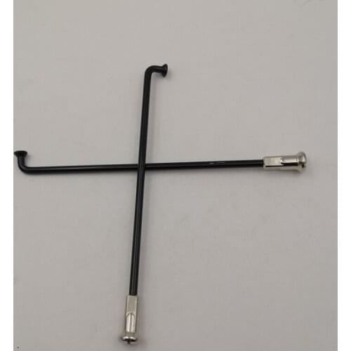 48 Pieces A Lot Diameter 4.0mm J-bend Black Color Motobike Spokes Material 304 Stainless Steel Round Body Motocycle Spokes