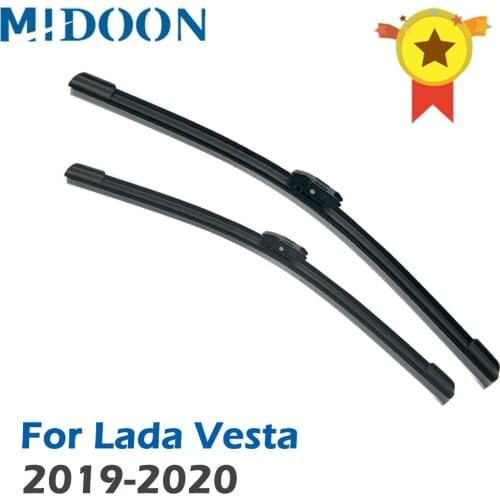 MIDOON Wiper Front Wiper Blades For Lada Vesta 2019 2020 Windshield Windscreen Front Window 24"+18"