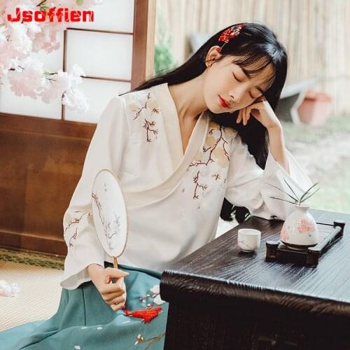 Chinese Style Retro Traditional Hanfu Woman Japanese Kimono Lady Tang Dynasty Stage Cosply Costume Summer Dress Dancewear
