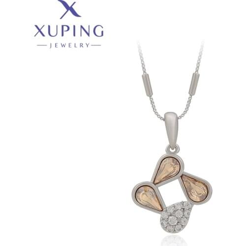 Xuping Jewelry Newly Fashion Crystals Pendantl Necklace for Women 40306