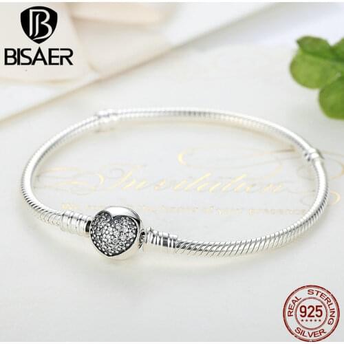Genuine 100% 925 Sterling Silver Classic Snake Chain Bangle & Bracelet for Women Sterling Silver Jewelry WEUS916