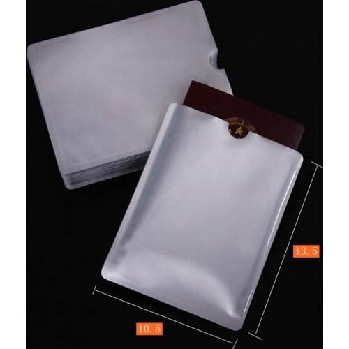 10 pcs passport Anti-scanning card holder NFC shielding card holder Anti-degaussing Anti-RFID scanning aluminum foil