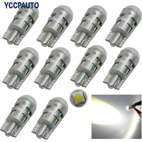 10Pcs T10 Led lights W5W 168 194 3030 Led Chip Bulb For Car License Plate Lights Auto Reading Lamp Clearance Lights Car Styling