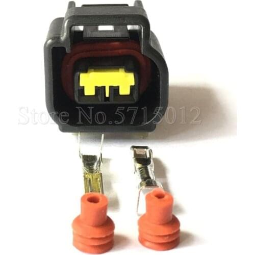 2 Hole FW-C-2F-B Car Ignition Coil Plug Wire Cable Waterproof Automotive Connector For Ford Focus