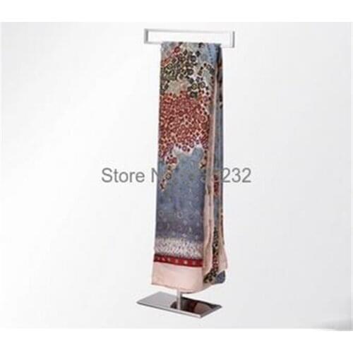 2pcs Stainless Steel Necktie Scarf Display Rack Stand Tie Scarves Holder Stand scarves holder rack furniture accessories