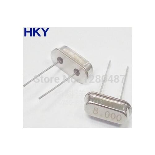 20PCS HC-49S 8M 8MHz Passive Quartz crystal resonator HC-49S New products and ROHS 49s Crystal Oscillator