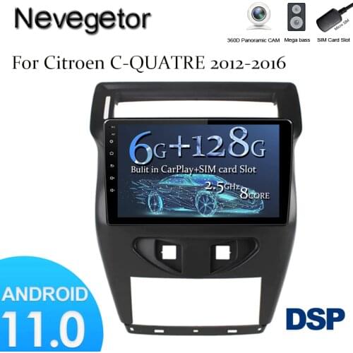 Android 11 Car Radio For Citroen C4 C-Triomphe C-QUATRE 2012 2013 2014 2015 2016 Wifi Tape Recorder Navigation GPS IPS Carplay