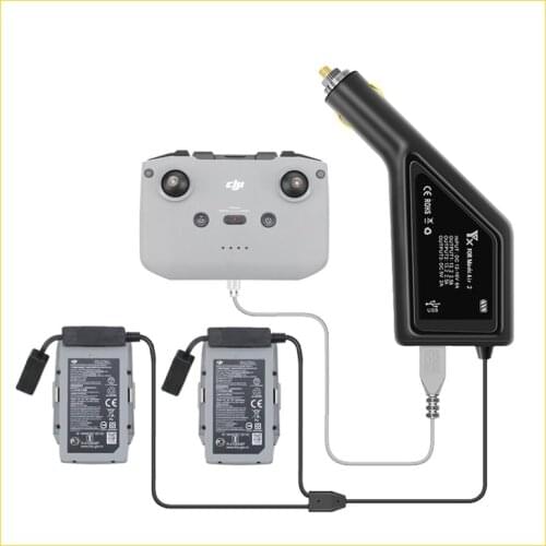 3 in 1 Car Charger For DJI Mavic Air 2 /2S Intelligent Battery Charging Hub Mavic Air 2/2S Car Connector USB Adapter Multi