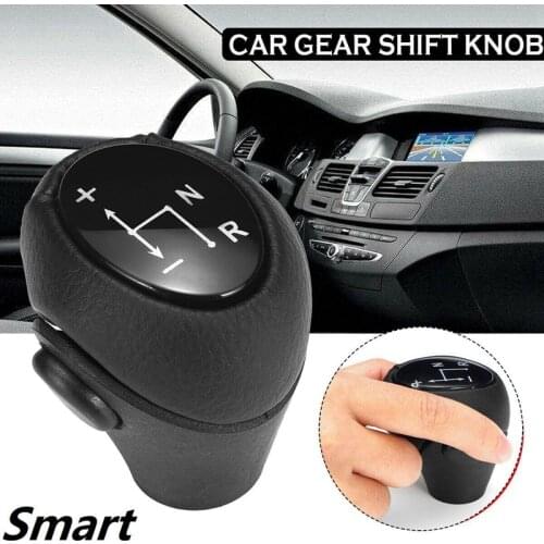 Auto Parts Leather Automatic Gear Shift Knob Lever Shifter for Mercedes Benz Smart Fortwo Roadster 450 451 Brabus Fortwo