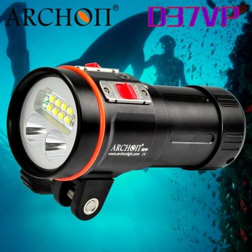 Free Shipping ARCHON W42VR D36VR Upgraded version D37VP W43VP 5200lm Underwater Video Light Diving Flashlight Torch