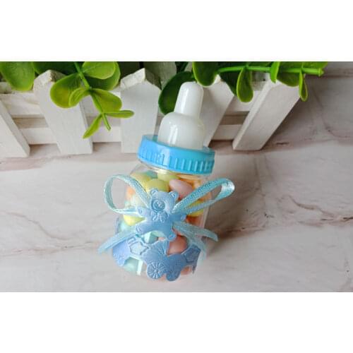 European baby birthday candy box bottle transparent gift box sugar storage box party decoration