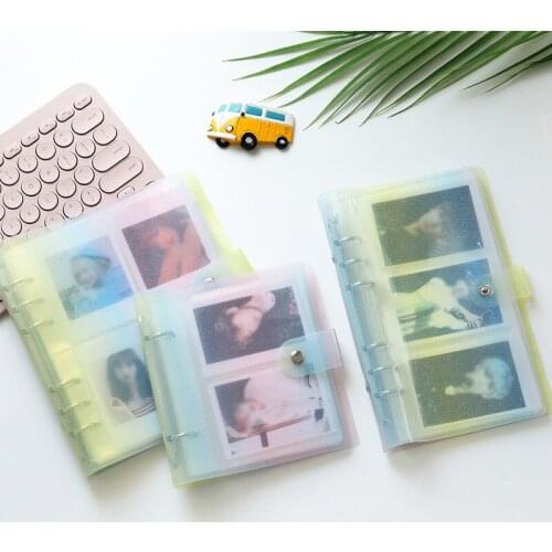 50/100/150/200 Pockets Photo Album 3/5 inches Loose-leaf Albums Gradient Color Albums photocard binder photo collect Photo Album