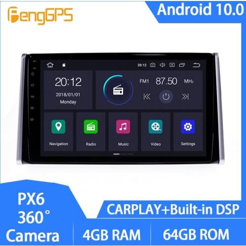 Android 10.0 Car Stereo Head Unit for Toyota RAV4 2019 DVD Player Touchscreen Multimedia FM AM Radio GPS Navi Mirror Link USB
