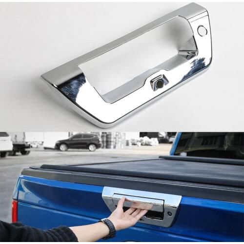 Chrome ABS Auto Tail Rear Trunk Door Handle Bowl Cover Trim Protect Decoration Fit For Ford F150 2015+ Car Styling Accessories