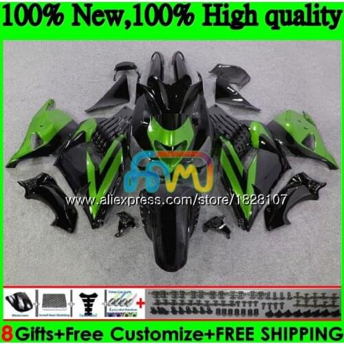 Injection For KAWASAKI ZX-14R ZX14R 12 13 14 15 16 17 24BS.134 ZZR1400 ZX 14R 2012 Green black 2013 2014 2015 2016 2017 Fairing