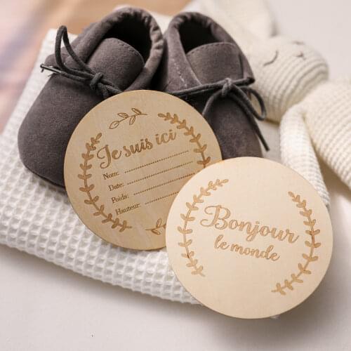 1 Pcs Baby Milestone Card Infant Memorial Card Newborn Birth Month Birthday Baby Children Photography Props Toys Gift