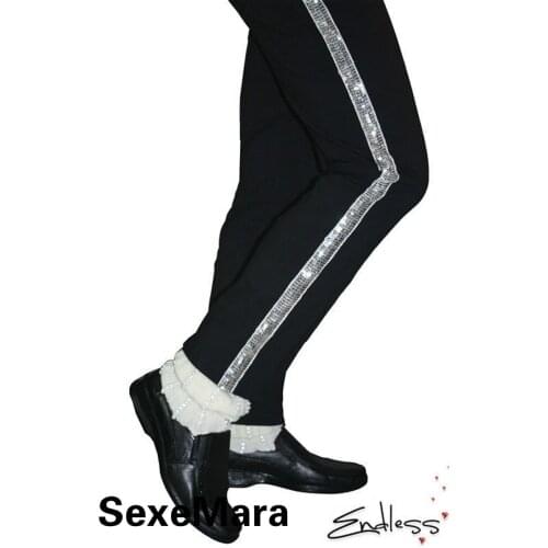 SexeMara Rare MJ Michael Jackson Classic Collection Moonwalk Dancing shoes Cover Handmade White Socks Party Hallowmas Gift