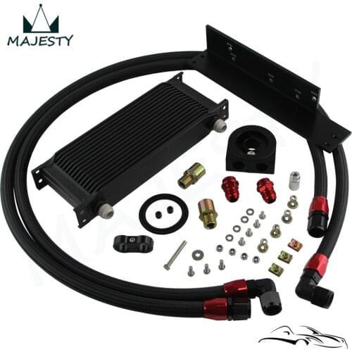16 ROW AN10 BOLT ON OIL COOLER KIT Fit Nissan 03-08 350z Fairlady 09-14 370z
