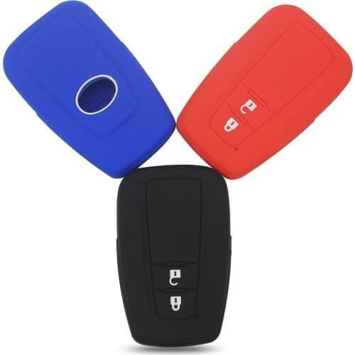 Kutery 2 Buttons Remote Car Key Case Silicone Protect Shell For Toyota C-HR 2017 Prius