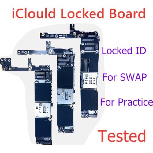 Locked ID Motherboard For IPhone 6 Plus 6P 6S 6SP 7 7Plus 8 8Plus X XS Max With Icloud ID Lock Mainboard for Practise Skill