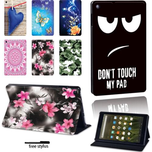 New Tablet Case for Amazon Fire 7 Fire HD 10(5th/7th/9th Gen)/HD 8(2016/2017/2018)/HD (8/8 Plus) 10th Gen - Pattern Cover Case