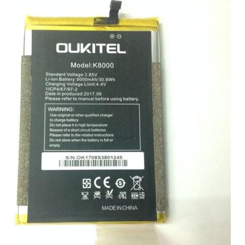 Original oukitel k8000 phone dual battery 8000mah for OUKITEL K8000 Android 7.0 5.5 Octa CoreMobile Phone