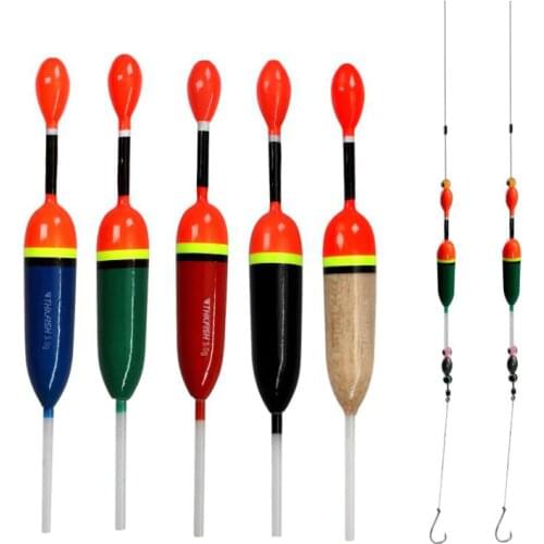 5 piece/set Fishing Slip Float Bobbers 15g 5g Balsa Wood Fishing Slip Float Slip Bobber Rigs For Fishing