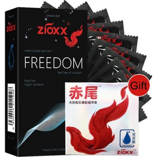 ZIOXX Condoms Ultra Thin Sensation Penis Cock Sleeve Intimate Goods Sex Toy for Men Natural Latex with Extra Lubricated Condoms