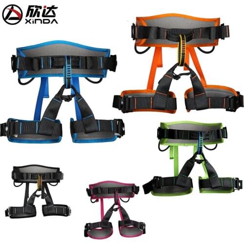 XINDA Harness Bust Seat Belt Outdoor Rock Climbing Harness Rappelling Equipment Harness Protection Waist Seat Belt Carrying Bag