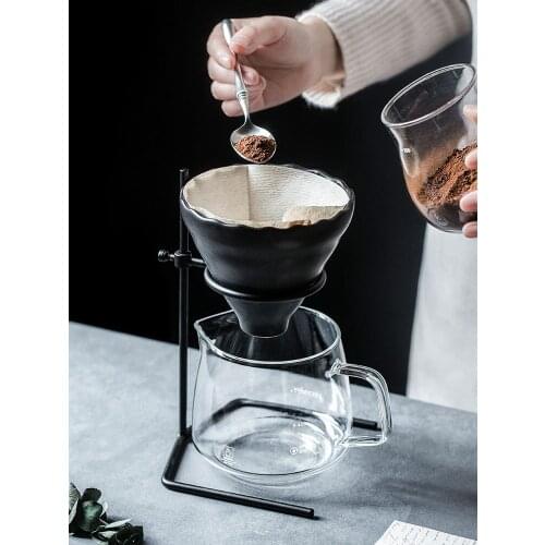 Coffee Hand Washing Frame Drip Type Filter Cup Sharing Pot Household Hand Brewing Coffee Pot Filter Set