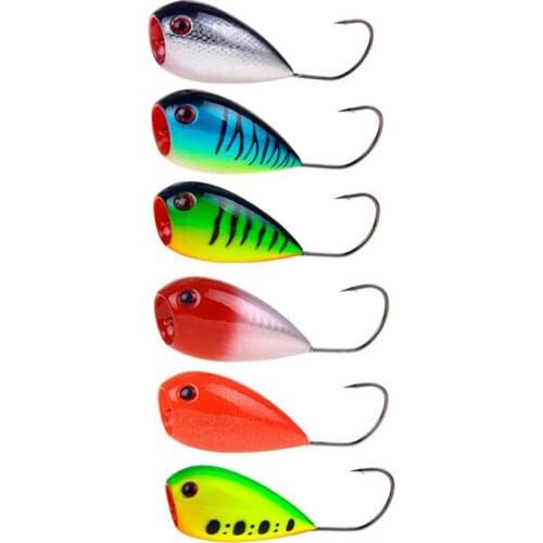 6 Pieces Croatian egg Popper Bumble Fishing Lures 8cm 13g Topwater Floating Weedless Fishing Bait Swimbait Wobblers