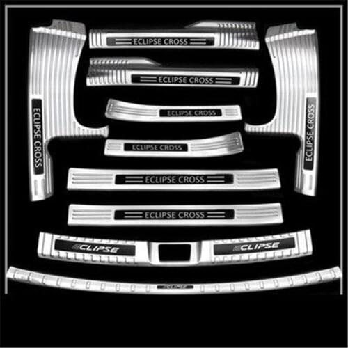 Car styling For Mitsubishi Eclipse Cross 2018-2020 Stainless Steel car Scuff Plate/Door Sill Rear Bumper Protector Sill