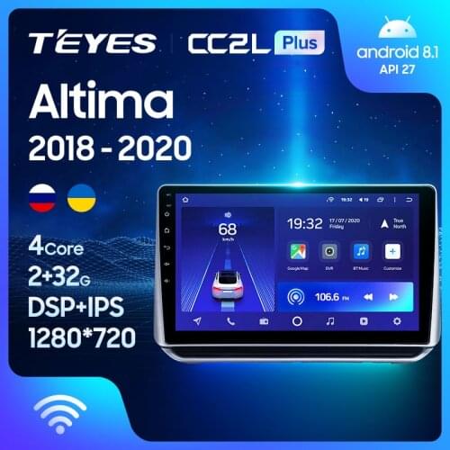 TEYES CC2L Plus For Nissan Altima L34 2018 - 2020 Car Radio Multimedia Video Player Navigation GPS Android No 2din 2 din dvd