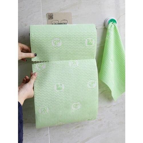 Kitchen cleaning cloth non-greasy rag double-thickened 28 strips/roll
