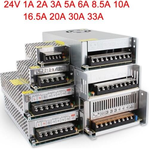 Universal Power Supply 24 Volt Transformer 220V 24V 1A 2A 3A 5A 6A 8.5A 10A 16.5A 20A 30A 33A Led Driver Power Adaptor For leds