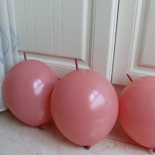 Retro Pink Dirty Pink Tail Balloon Link Balloons Wedding Girl Birthday Party Decoration Festival Holiday Supplies 6 inch/10 inch